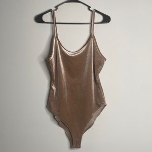 Forever21 Velvet cami bodysuit